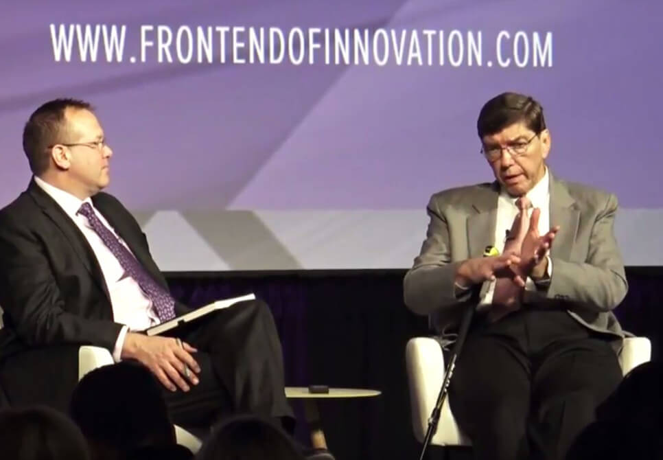 screenshot of the Clay Christensen talk
